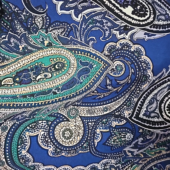 Roz & Ali Paisley Blouse 2x - Picture 3 of 6